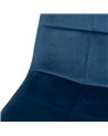 SILLA TERCIOPELO AZUL METAL / TEJIDO 45 X 54,50 X 88 CM REF.605813