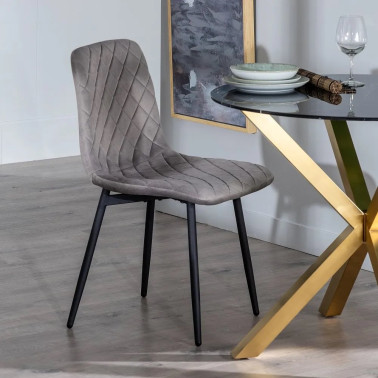 SILLA TAUPE DM-METAL 44 X...