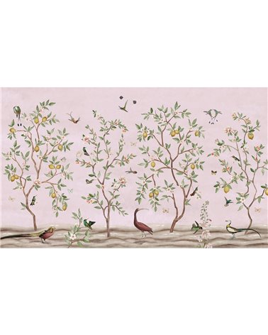 Lemon Tree Chinoiserie - Pink