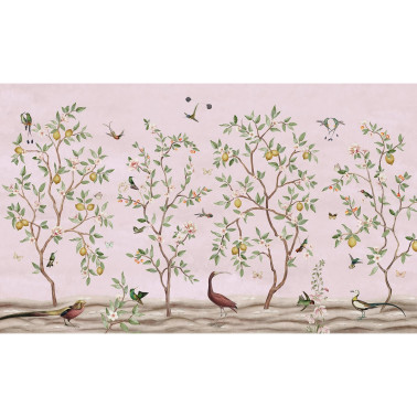 Lemon Tree Chinoiserie - Pink