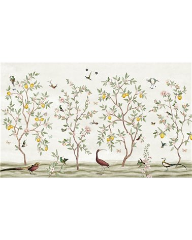 Lemon Tree Chinoiserie - White