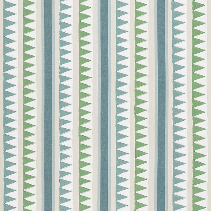 Lomita Stripe Green and Blue F916236