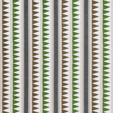 Lomita Stripe Black and Green F916235