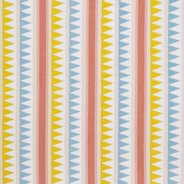 Lomita Stripe Coral and Yellow F916234