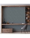 Greek Tile Black Blue 65009