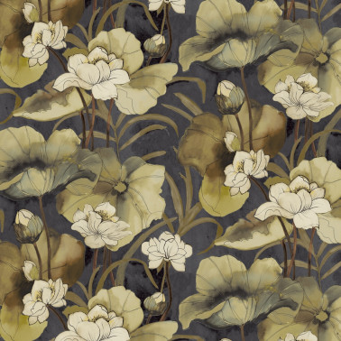 DE01733 Waterlily Ebony