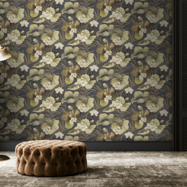 DE01733 Waterlily Ebony