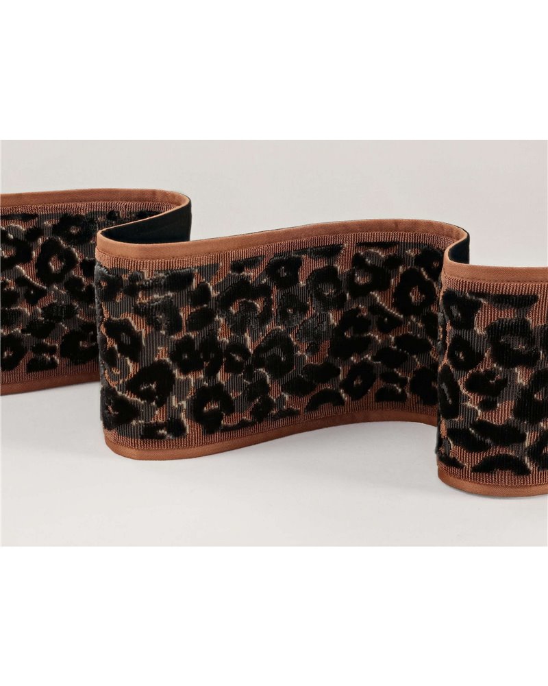 Leoapard Velvet Braid Umber T115-06 Leoapard Velvet Braid Umber T115-06
