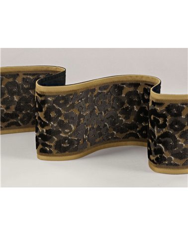 Leopard Velvet Braid Olivette T11501-01