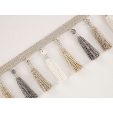 Tassel Fringe Gris T119-04