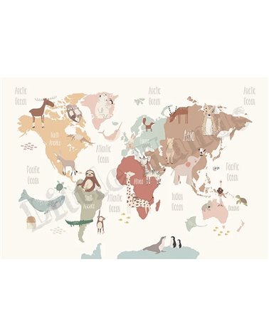 Continents World Map II