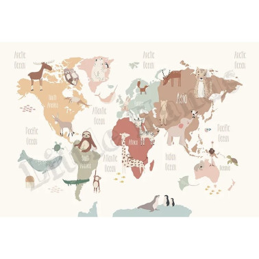 Continents World Map II