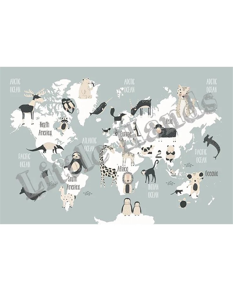 Funny Animals World Map II