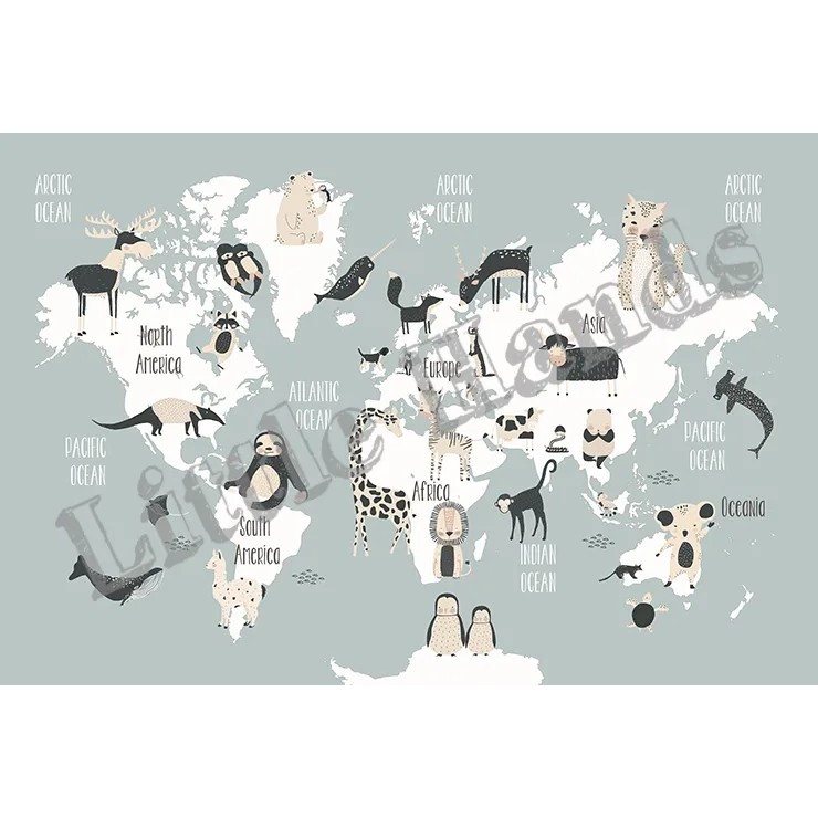 Funny Animals World Map II