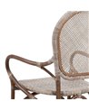 SILLA BEIGE-MARRÓN RATÁN 57 X 64 X 99 CM REF.152765