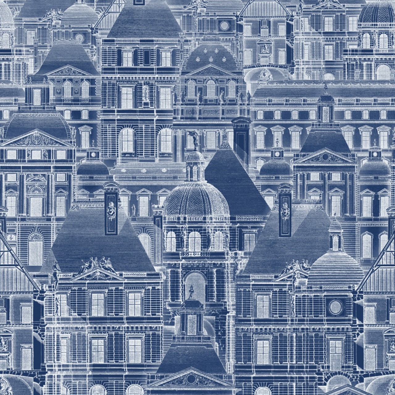 Louvre Blue WP20021