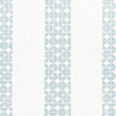 Fairmont Stripe Embroidery Soft Blue AW23128