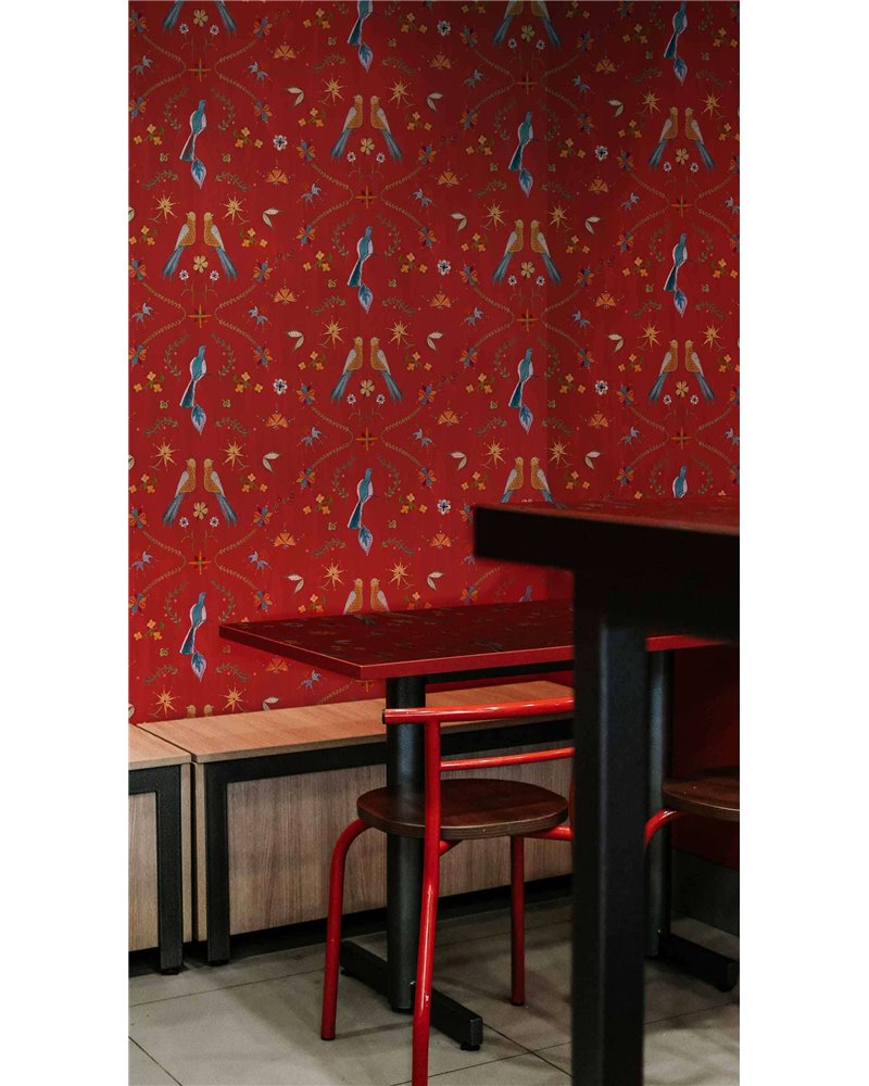 Metaphoric Birds Red A00930