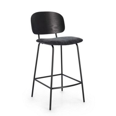 TABURETE COCINA SIENNA GRIS OSCURO