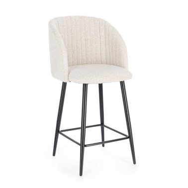 TABURETE COCINA QUEEN NEGRO-MARFIL