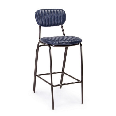 TABURETE BAR DEBBIE AZUL VINTAGE