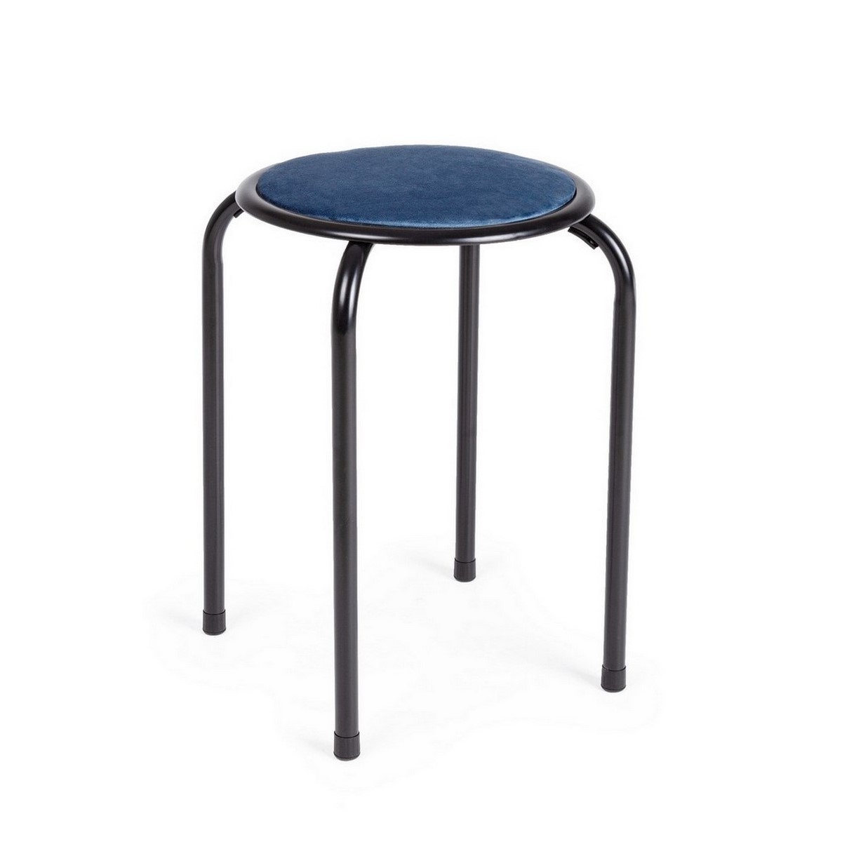 TABURETE AMAL TERCIOPELO AZUL OSC