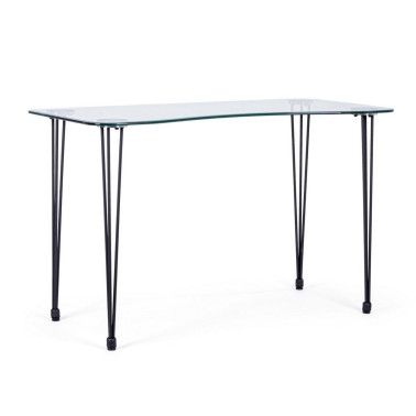 ESCRITORIO RONDO' NEGRO 120X60