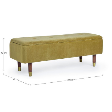 BANCO 2P CONTENEDOR KIRA OLIVE