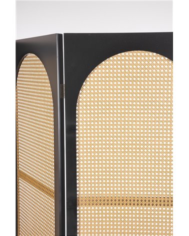 BIOMBO 3 PANELES JOSINE NEGRO 150X180