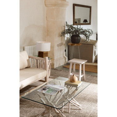 MESA CENTRO VIDRIO SAHEL 110X60