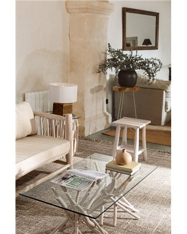 MESA CENTRO VIDRIO SAHEL 110X60
