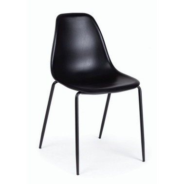 SILLA IRIS PLÁSTICO NEGRO