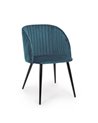 SILLA QUEEN VELVET AZUL OSC