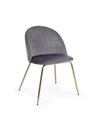 SILLA TANYA TERCIOPELO GRIS OSC