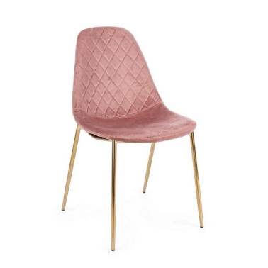 SILLA TERRY TERCIOPELO ROSA