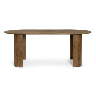 MESA ORLANDO OVAL MARRÓN 200X100