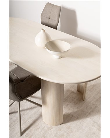 MESA ORLANDO OVAL NAT 200X100