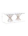 MESA VIDRIO SAHEL RECT 200X100
