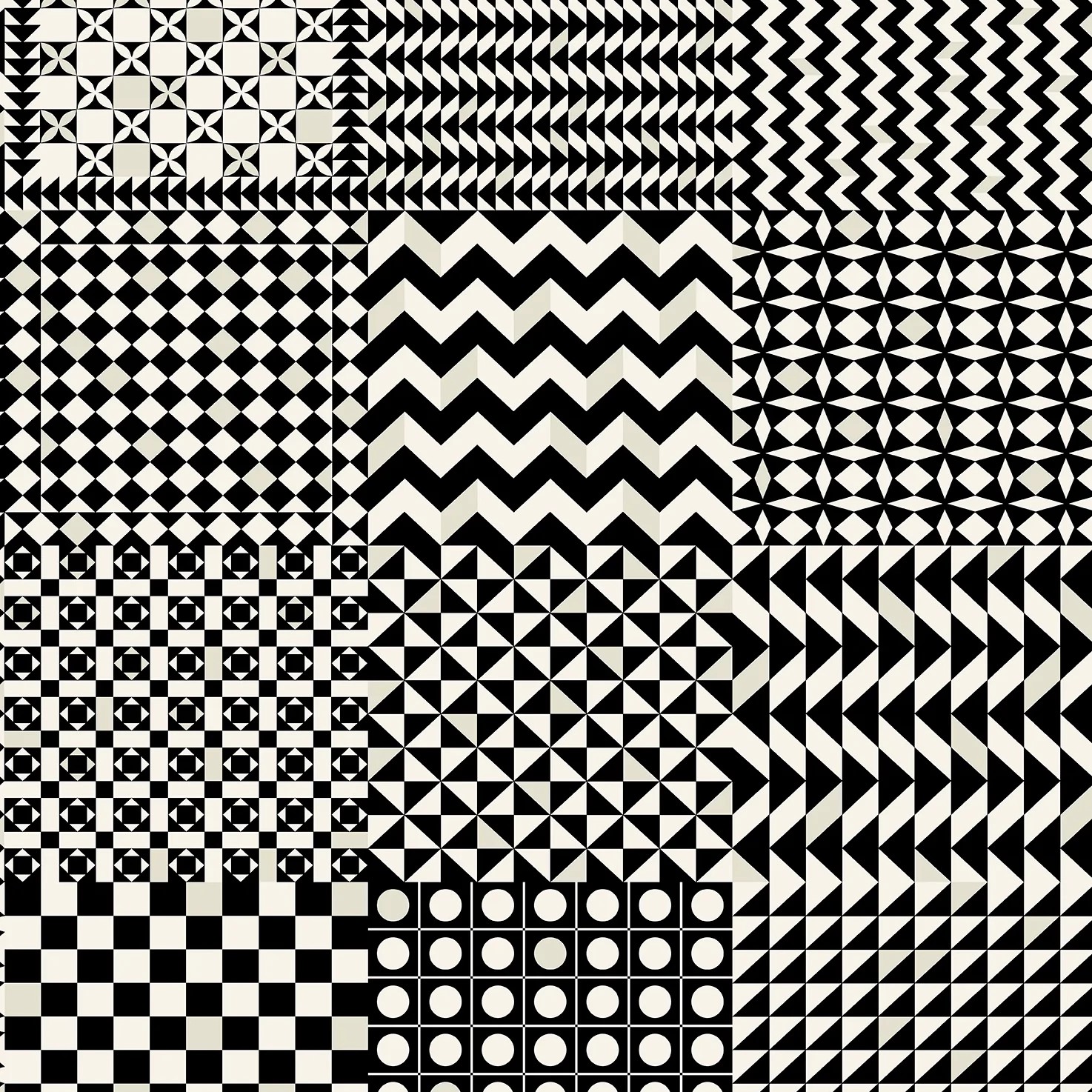 Geometrico Black & White 123-7032