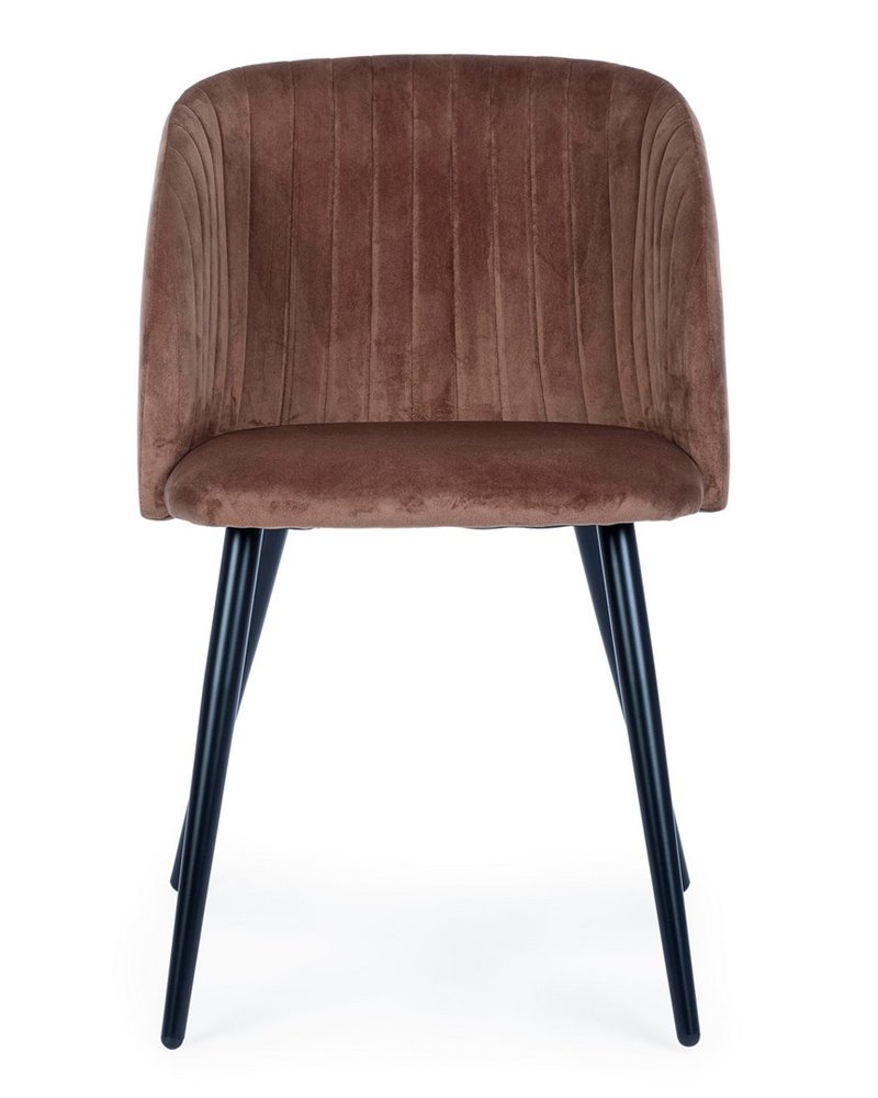 SILLA QUEEN VELVET ROJIZO