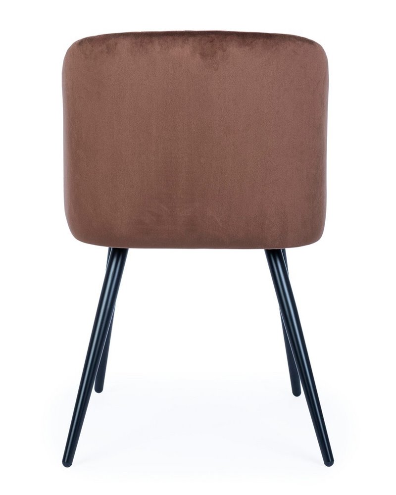 SILLA QUEEN VELVET ROJIZO