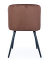 SILLA QUEEN VELVET ROJIZO