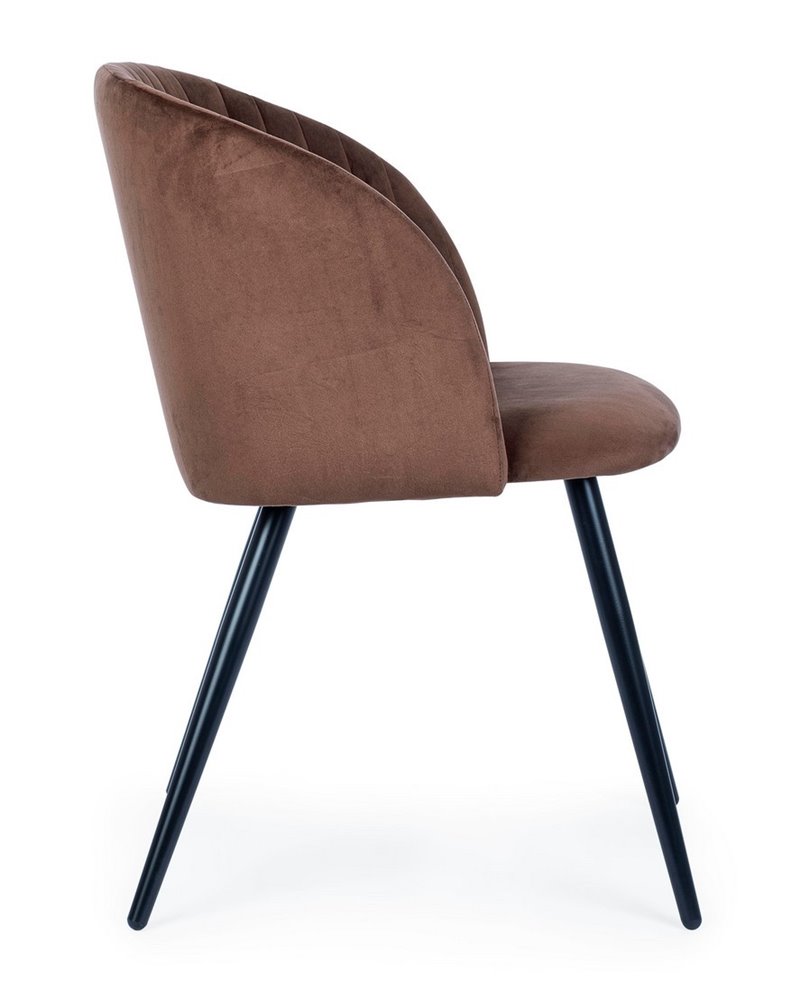 SILLA QUEEN VELVET ROJIZO