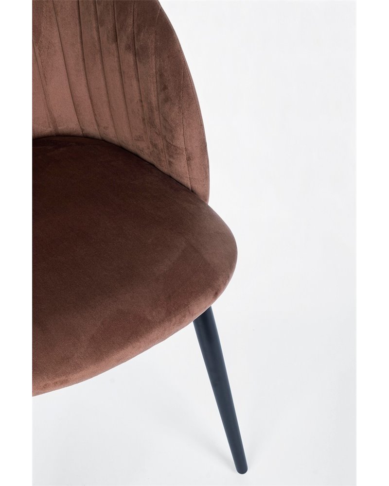 SILLA QUEEN VELVET ROJIZO