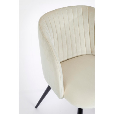 SILLA QUEEN VELVET BLANCO