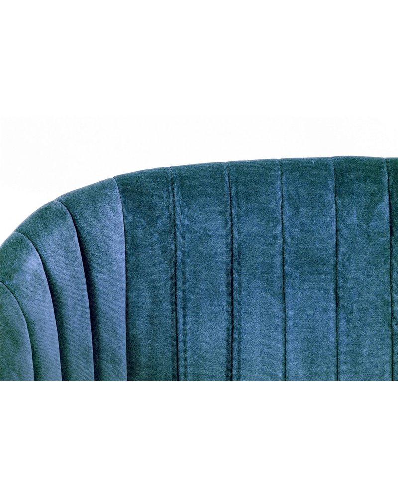 SILLA QUEEN VELVET AZUL OSC