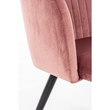 SILLA QUEEN VELVET ROSA