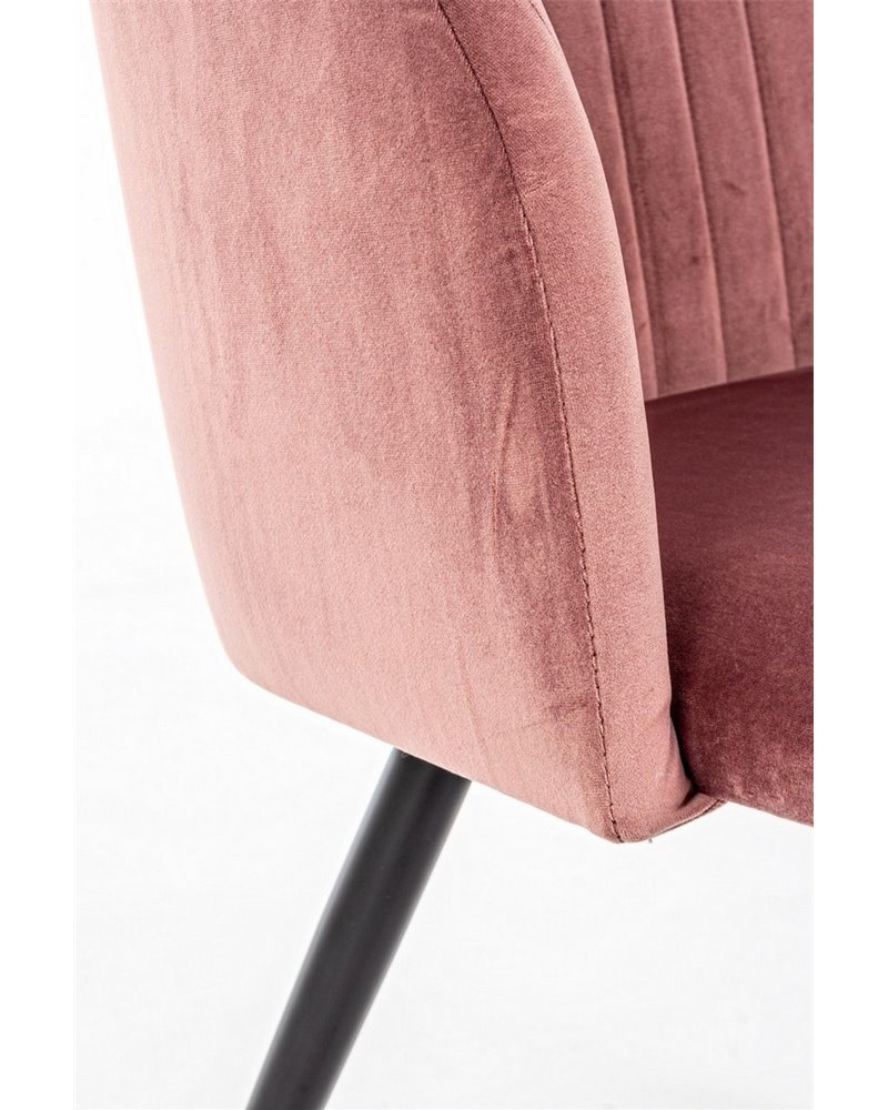SILLA QUEEN VELVET ROSA