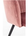 SILLA QUEEN VELVET ROSA