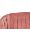 SILLA QUEEN VELVET ROSA
